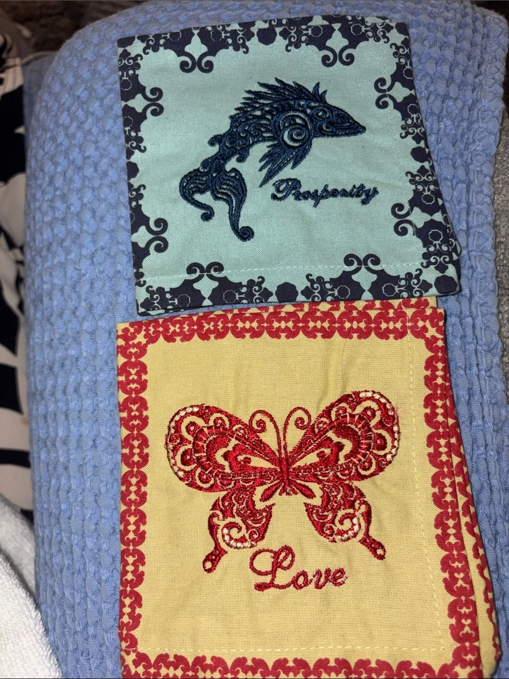 Teavana tea towel : Decorative Embroidered Set - Multicolor : rare